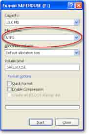 فرمت NTFS
